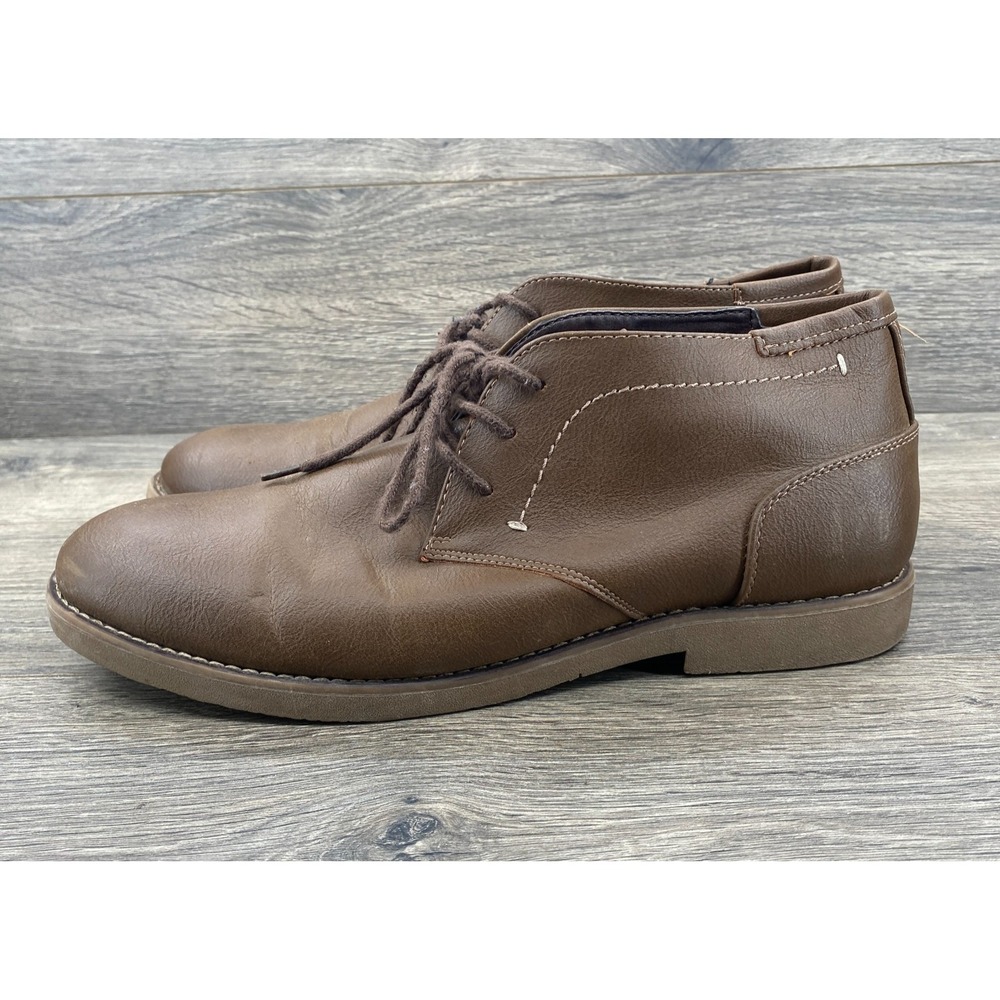Dexter Comfort Memory Foam Lace Up Ankle Chukka Boots Men's Size 11.5 Tan Brown‎